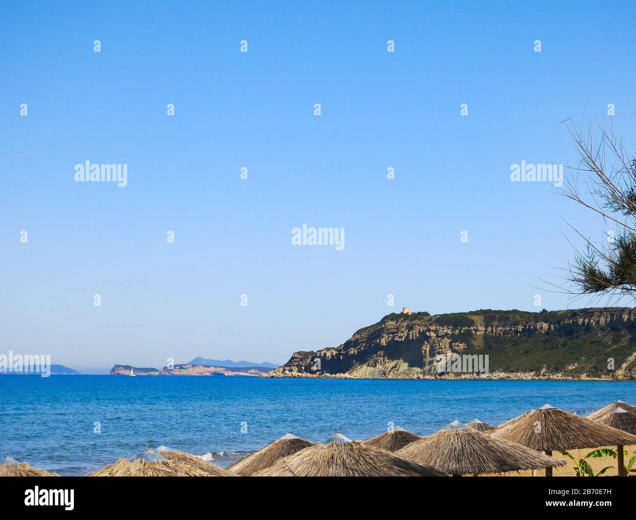 At Arillas Beach in Corfu Stock Photo - Alamy