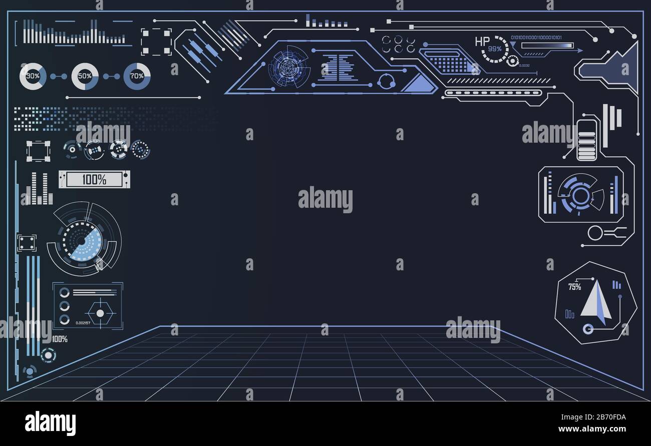 abstract technology ui futuristic concept hud interface hologram ...