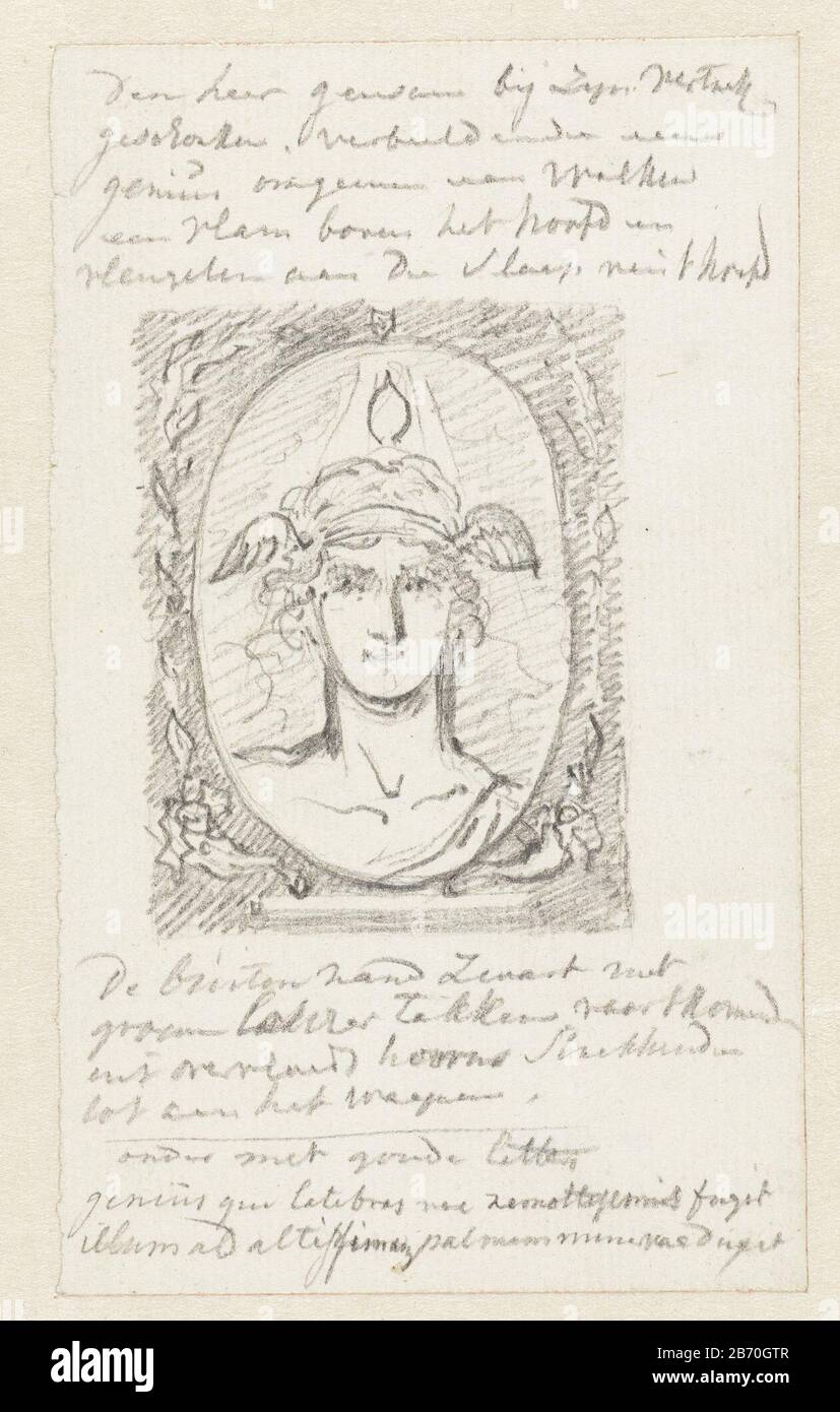 Kop Van Een Genius Cup Of A Genius Object Type Drawing Object Number Rp T 00 1079 Manufacturer Draftsman Jurriaan Andriessen Date 1752 1819 Physical Characteristics Graphite Material Paper Graphite Dimensions H 156