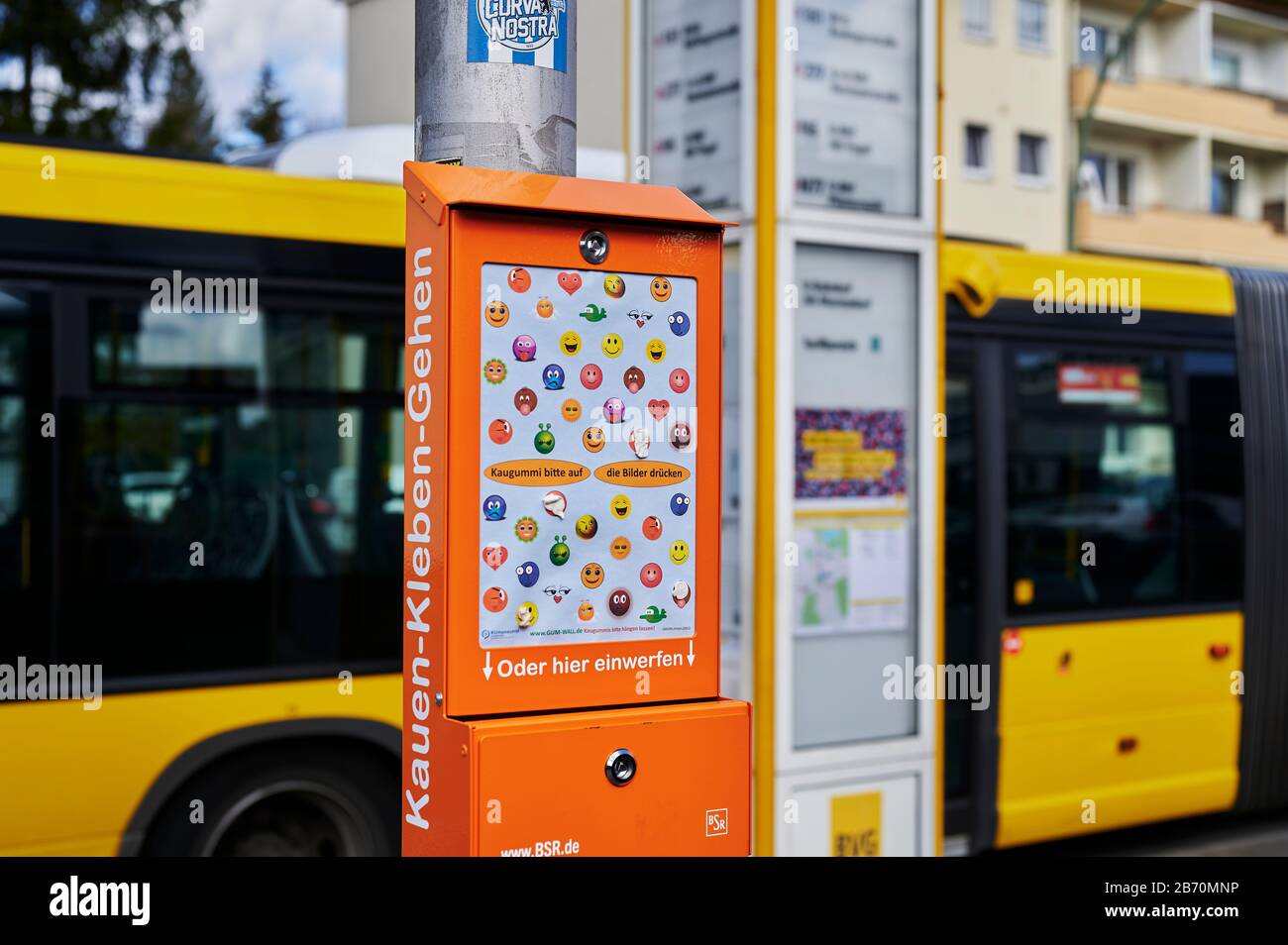 Berlin, Germany March 11, 2020 Box of the Berlin city cleaning