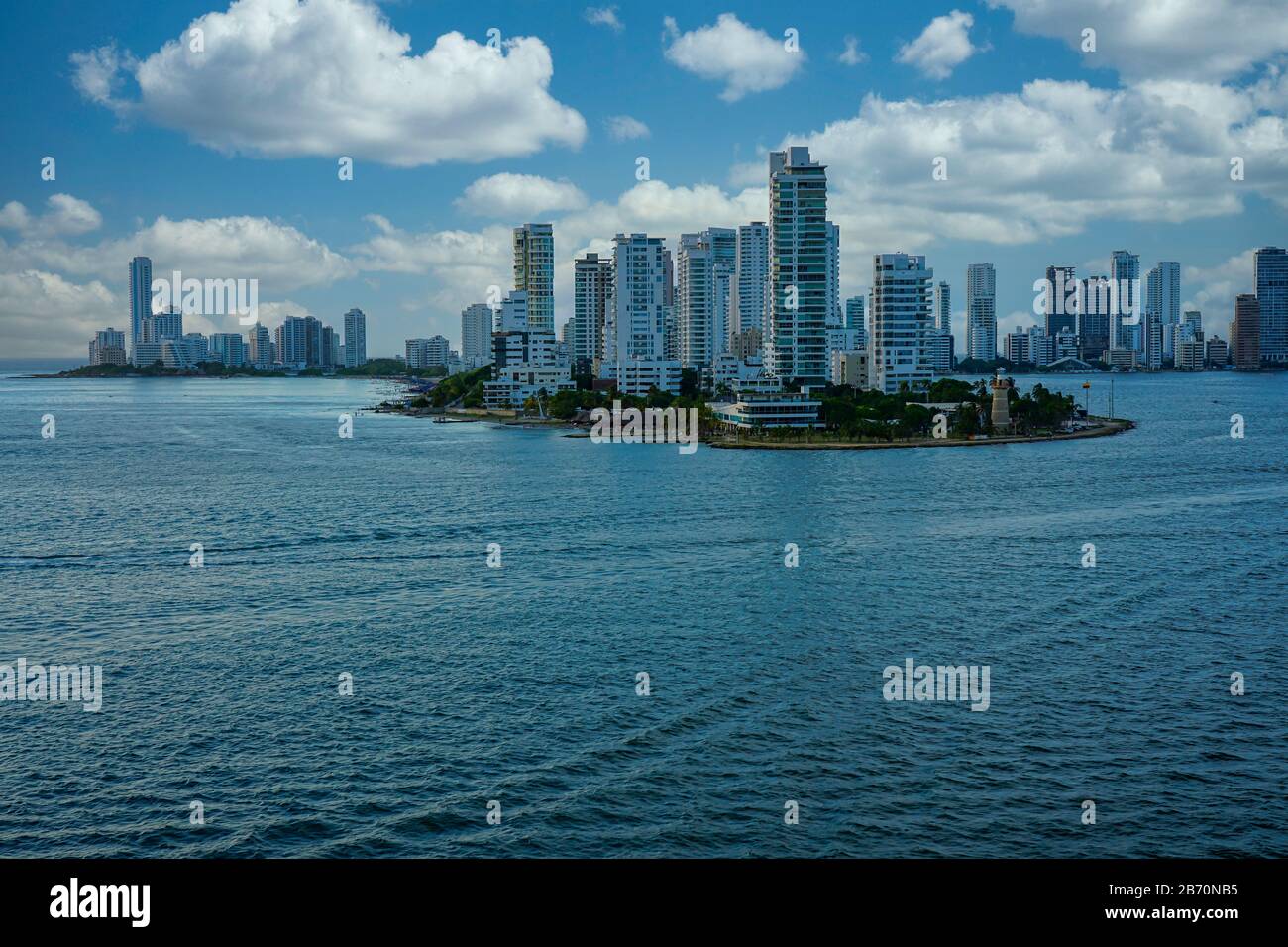 Panama Canal and Panama City in Panama Stock Photo