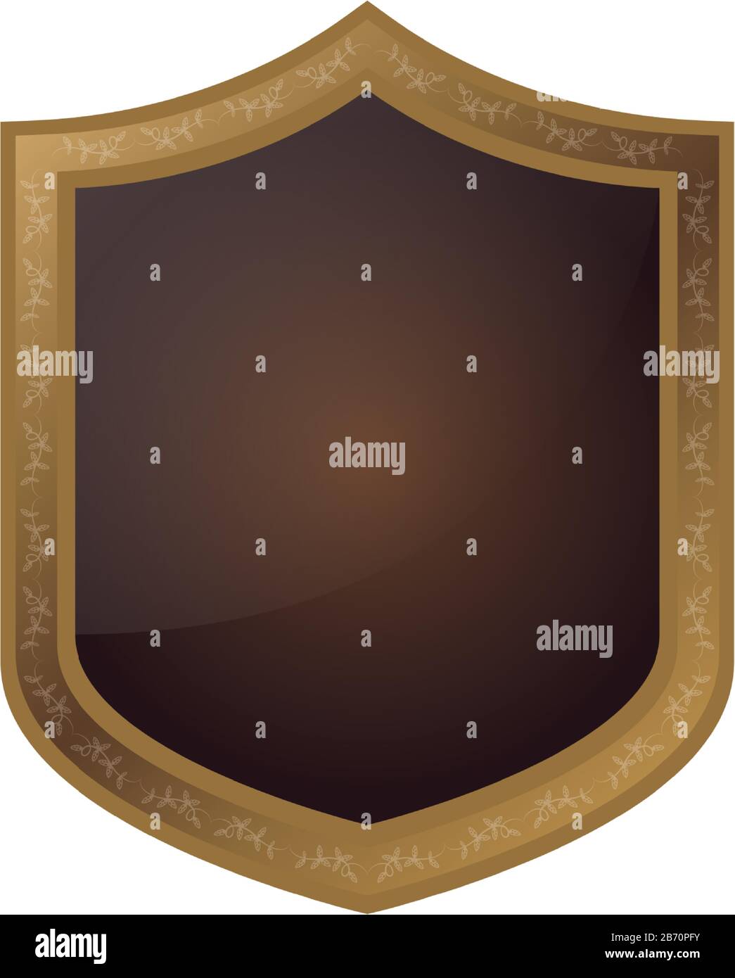 golden shield emblem isolated icon Stock Vector Image & Art - Alamy