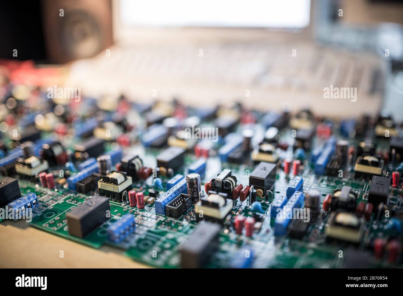 Chipset on semiconductor substrate with resistors, coils and sockets ...