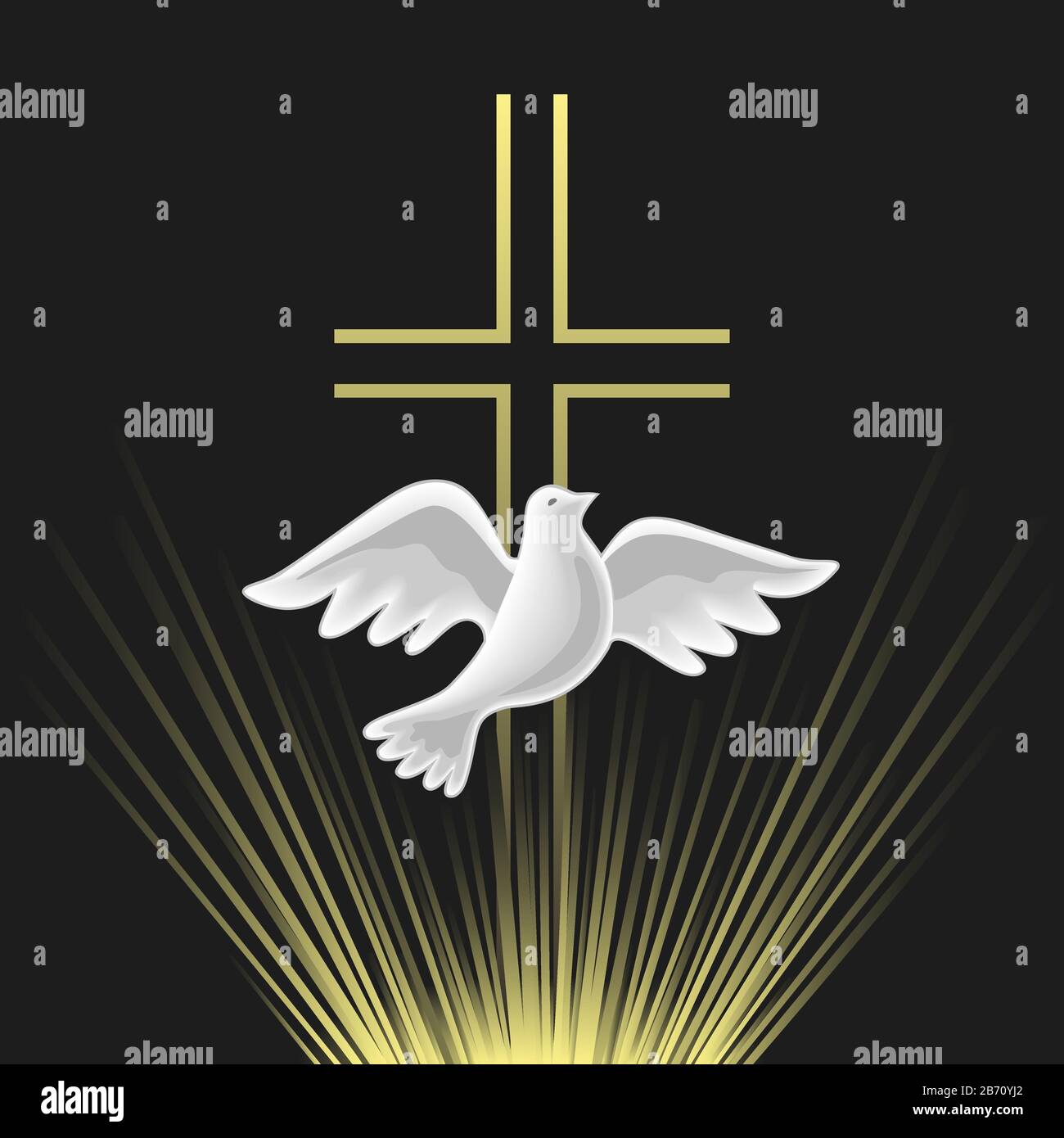 Holy Spirit icon Stock Vector