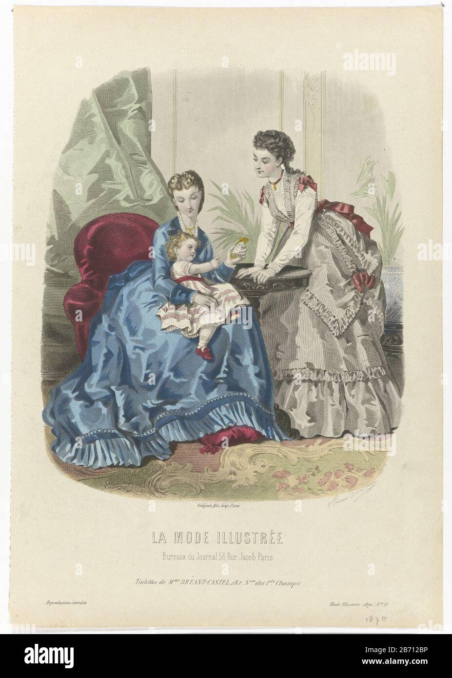 La mode illustrée 1870 hi-res stock photography and images - Alamy