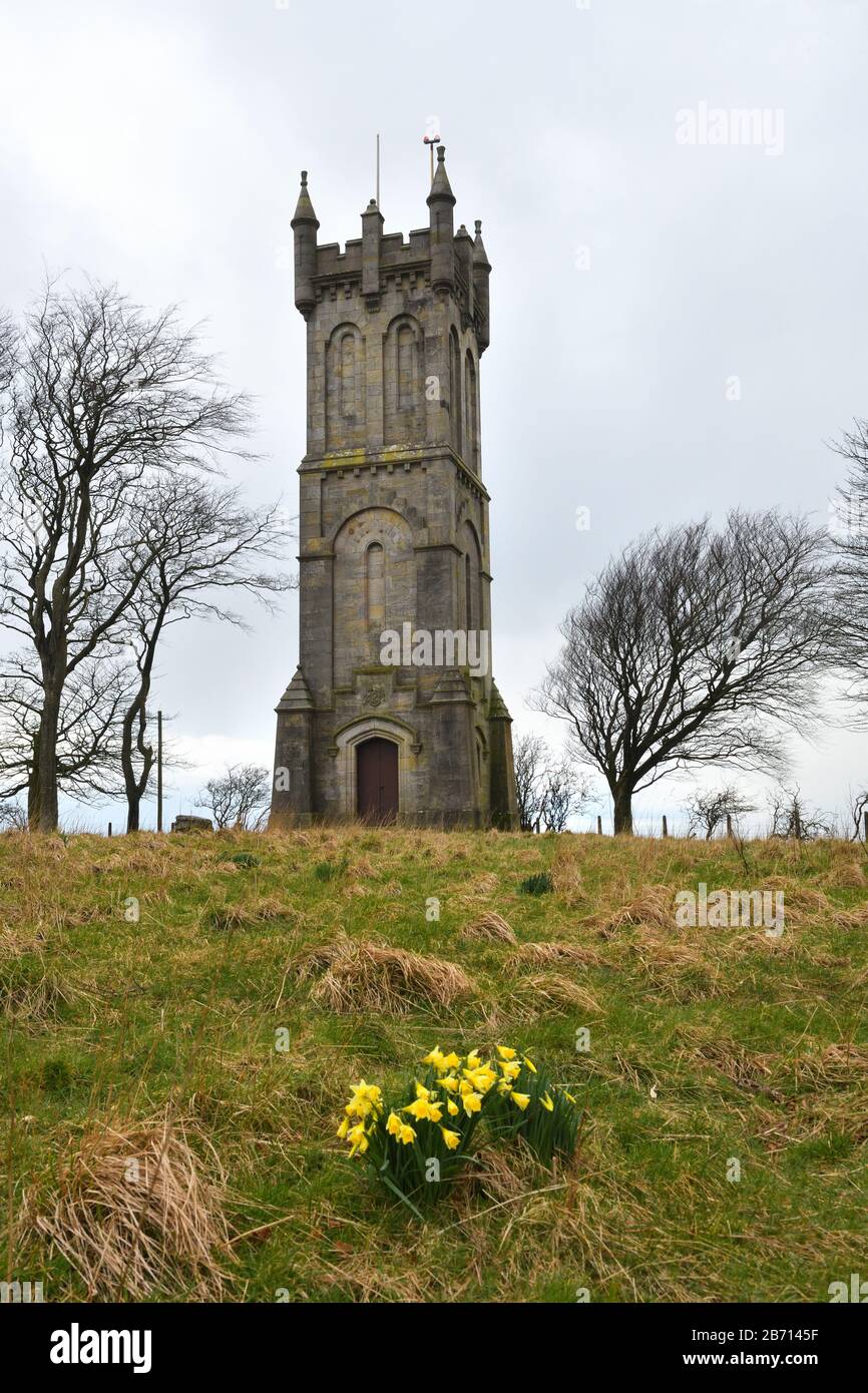Monument to Sir William Wallace in Symington, Ayrshire Stock Photo