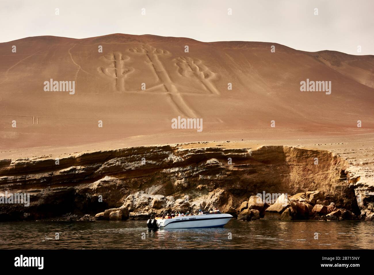 Candelabra near Paracas National Reserve Peru Stock Photo Alamy
