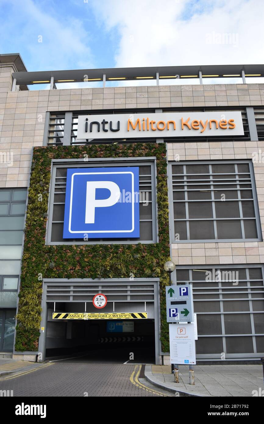 Intu shopping centre in Milton Keynes.  Intu are currently (March 2020) said to be under threat of closure. Stock Photo