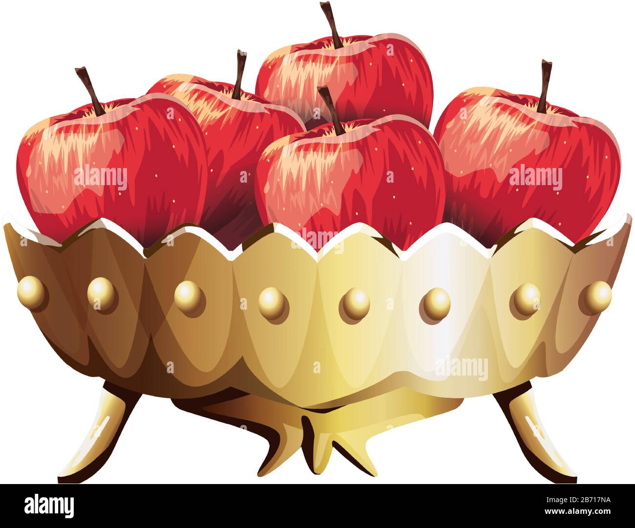Golden delicious apples Stock Vector Images - Alamy