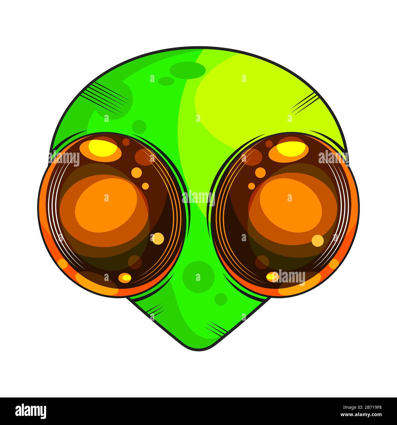Alien Vector Illustration Suitable For Greeting Card, Poster Or T-shirt Printing. Stock Vector