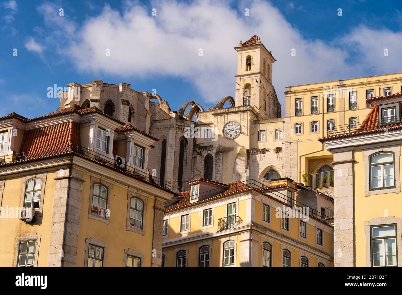 Convento do Carmo in Lisbon, Portugal Stock Photo