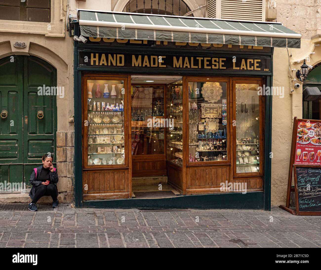 Famous Maltese Lace Shop in Valletta MALTA, REPUBLIC OF MALTA MARCH 5, 2020 Stock Photo Alamy