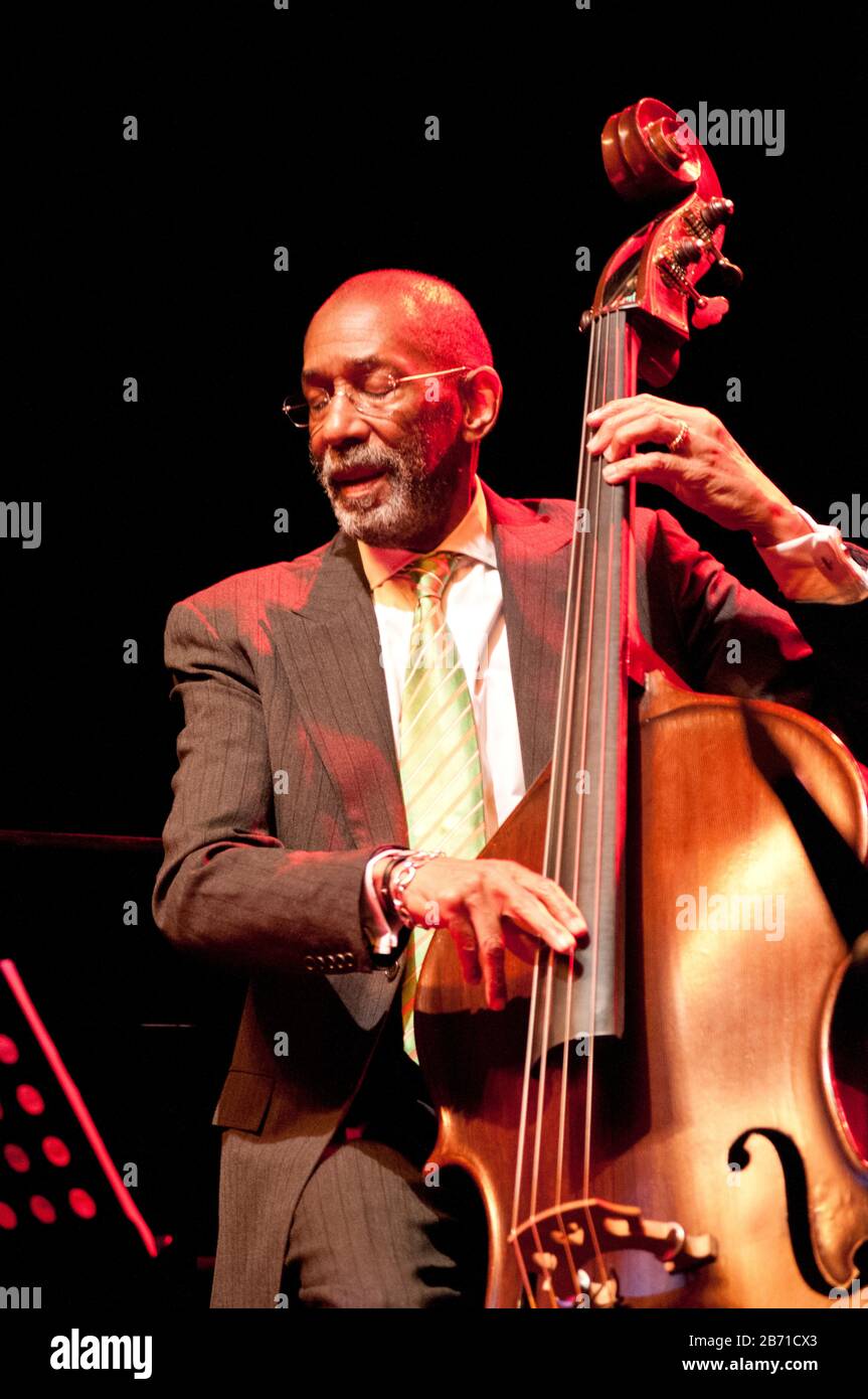Jazz bassist legend Ron Carter performing live Stock Photo