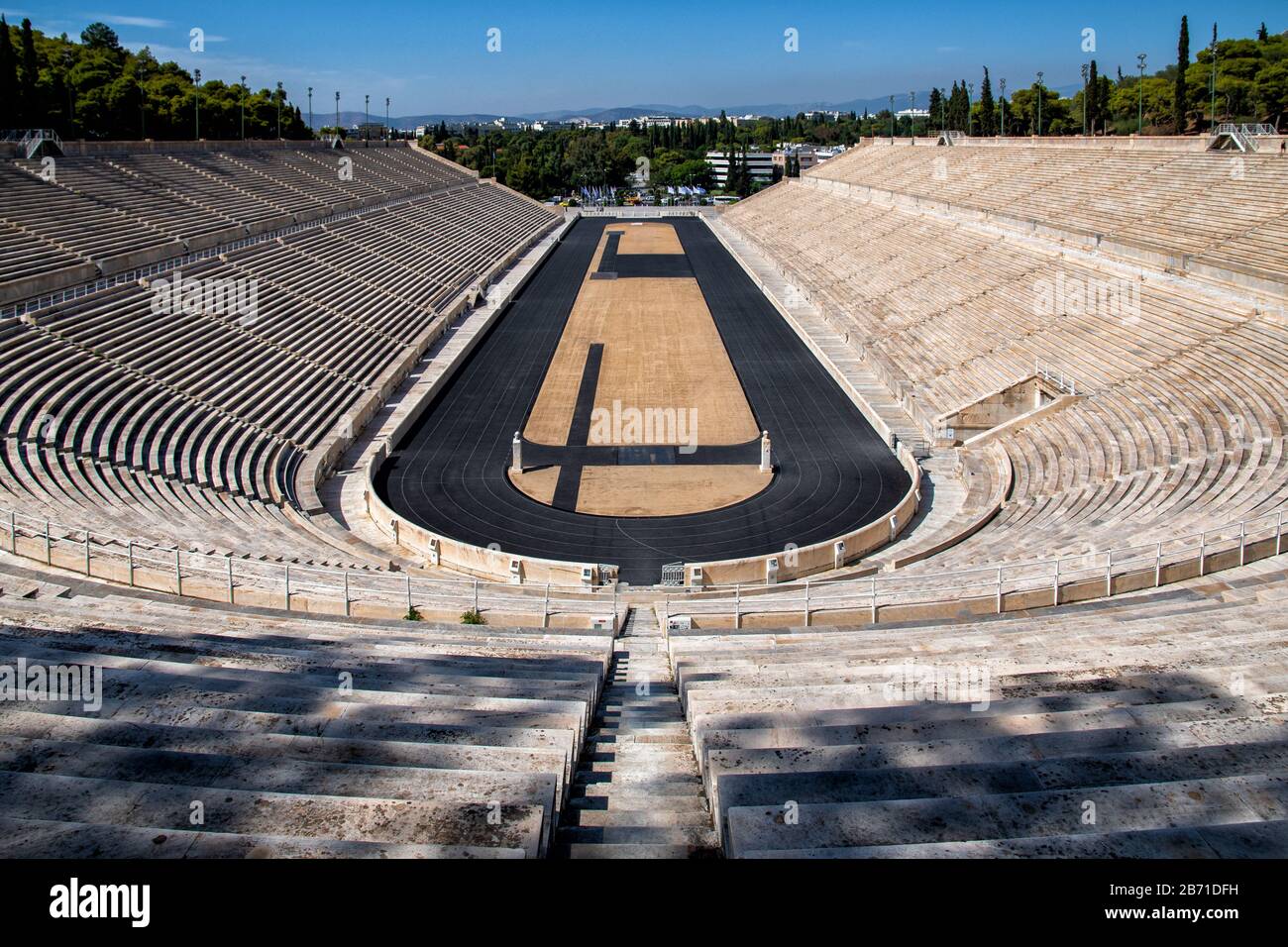 The Panathinaiko Stadium in Athens Stock Photo