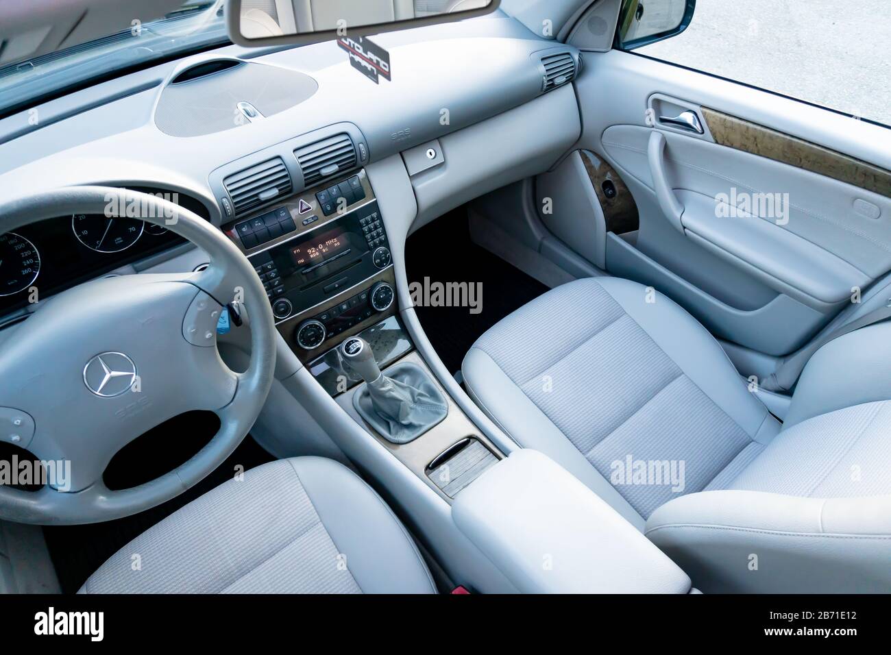 Mercedes benz c class dashboard hi-res stock photography and images - Alamy