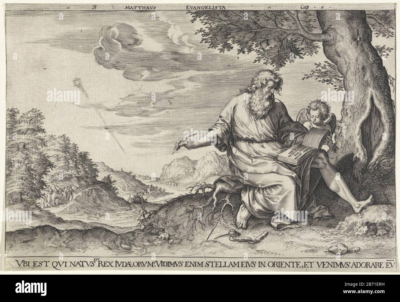 St. matthew writing gospel hi-res stock photography and images - Alamy