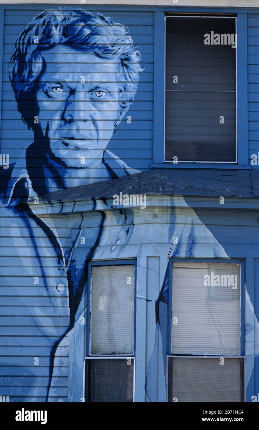 Steve McQueen graffiti ,Los Angeles California Stock Photo