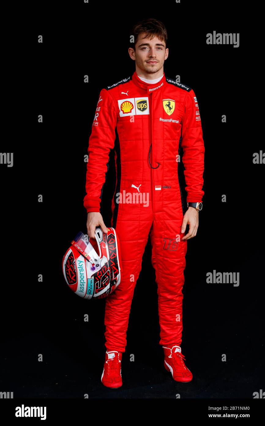 Ferrari driver charles leclerc hi-res stock photography and images