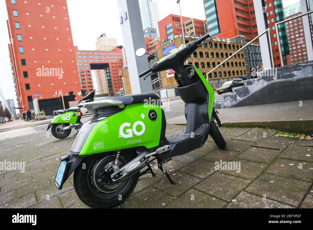 Netherlands. 06th Mar, 2020. ROTTERDAM - Leenscooter, Scooter, Go Sharing  Credit: Pro Shots/Alamy Live News Stock Photo - Alamy