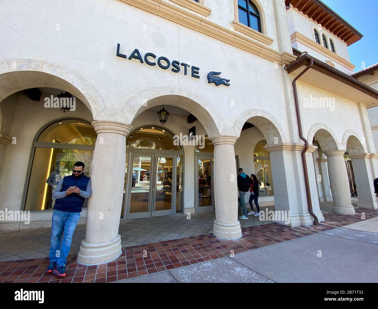 Orlando, FL/USA-2/29/20: A Lacoste clothing retail store at an outdoor mall - Alamy