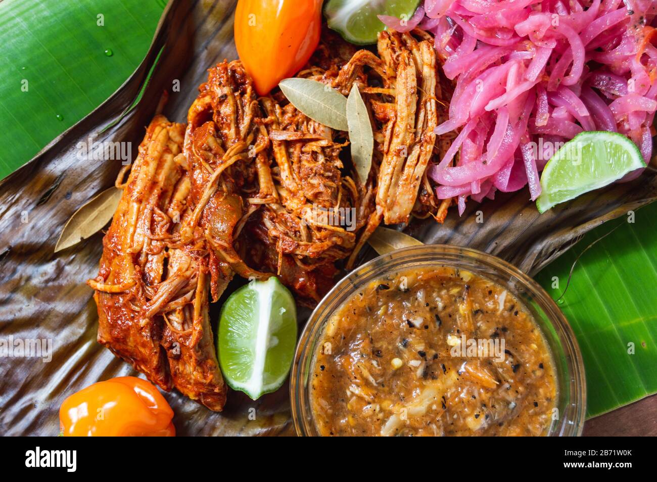 Cochinita Pibil, Mexican pitroasted pork dish from Yucatan peninsula