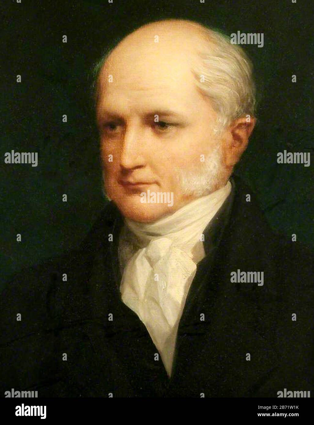 William Prout (1784-1850) William Prout, the chemist and physician by Henry Wyndham Phillips Stock Photo