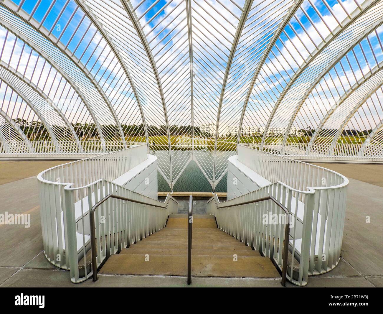 The Innovation, Science and Technology Building, designed by architect Dr. Santiago Calatrava at Florida Polytechnic University in Lakeland Florida Stock Photo