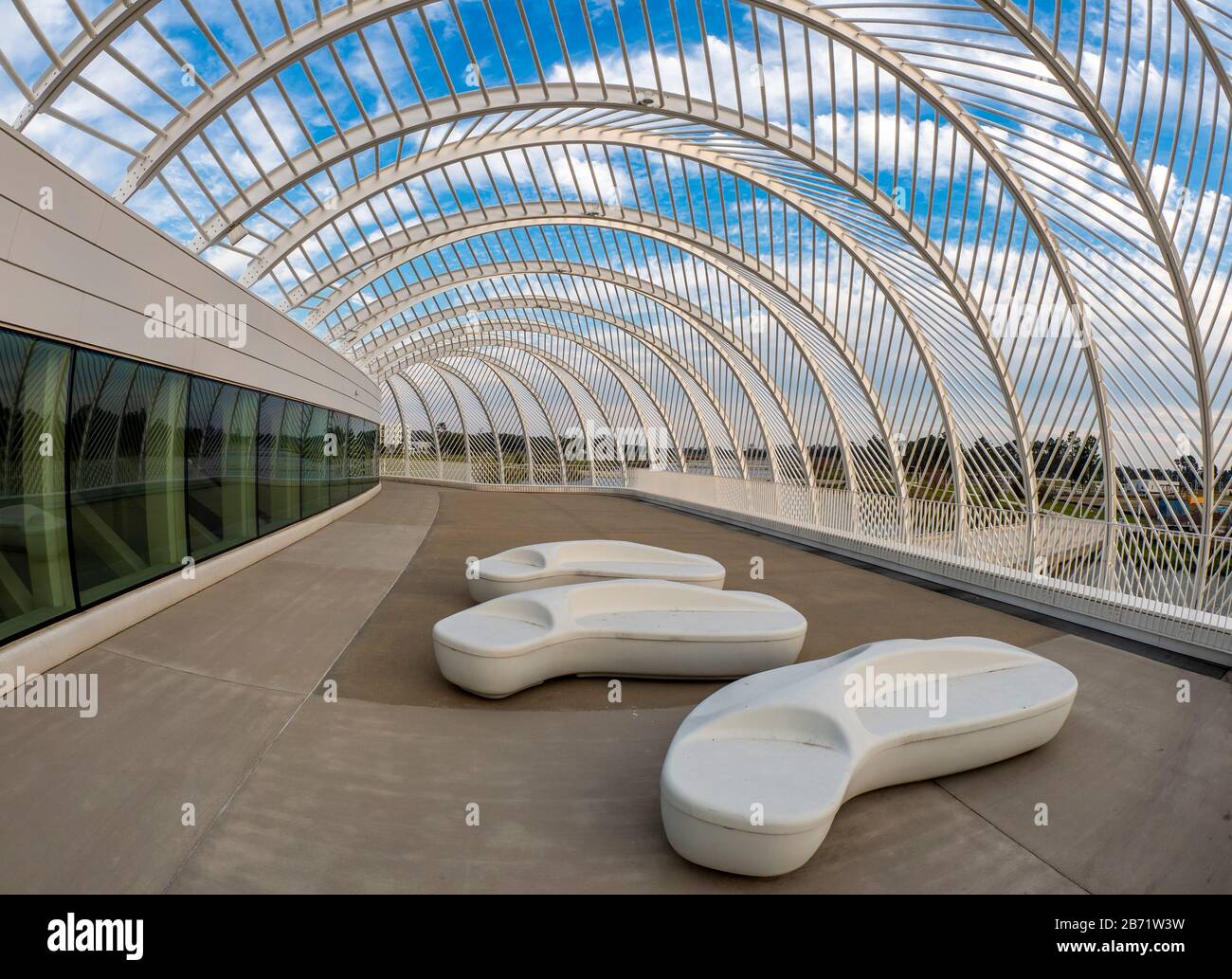 The Innovation, Science and Technology Building, designed by architect Dr. Santiago Calatrava at Florida Polytechnic University in Lakeland Florida Stock Photo