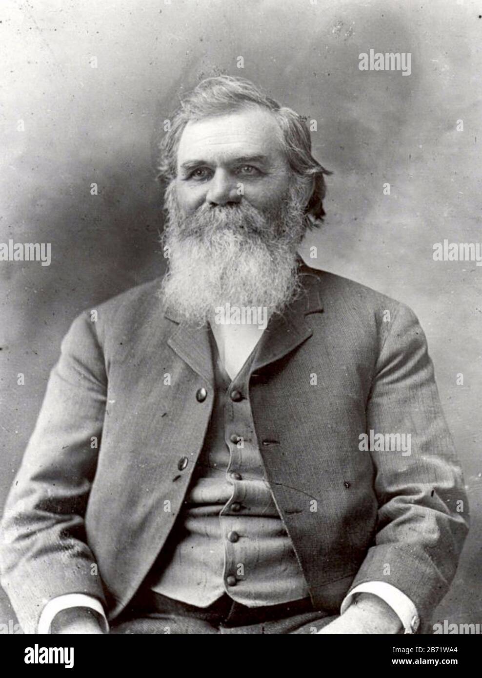 Daniel David Palmer or D.D. Palmer (1845 – 1913) founder of chiropractic. Stock Photo
