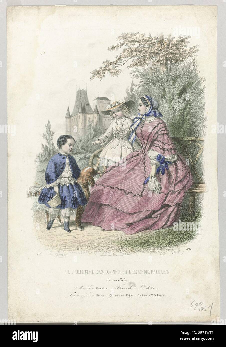 Le journal des dames et des demoiselles hi-res stock