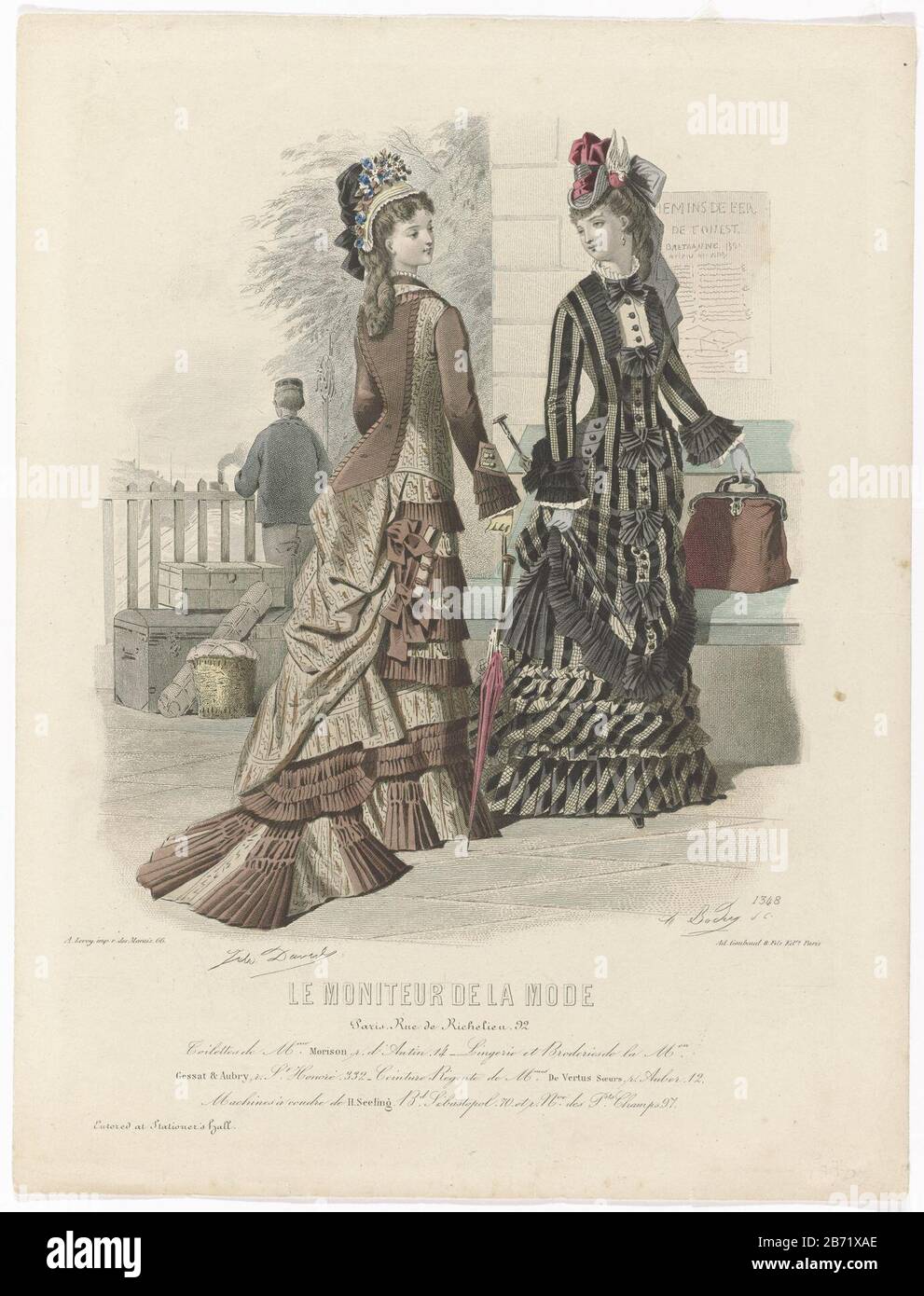 Le Moniteur de la Mode, 1876, No 1348 Toilettes de Mme Morison Two