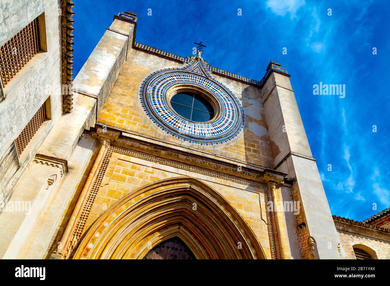 Andalusian Museum of Contemporary Art (Centro Andaluz de Arte Contemporáneo) in a former Monastery of Santa Maria de las Cuevas, Seville, Spain Stock Photo