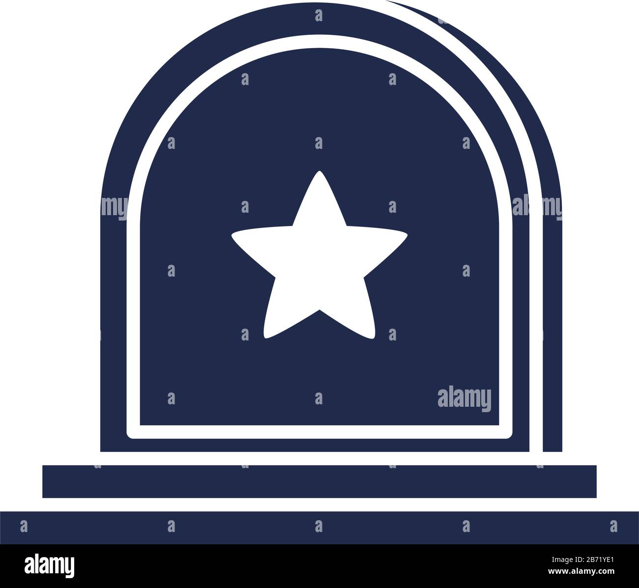memorial day tombstone star american celebration vector illustration ...