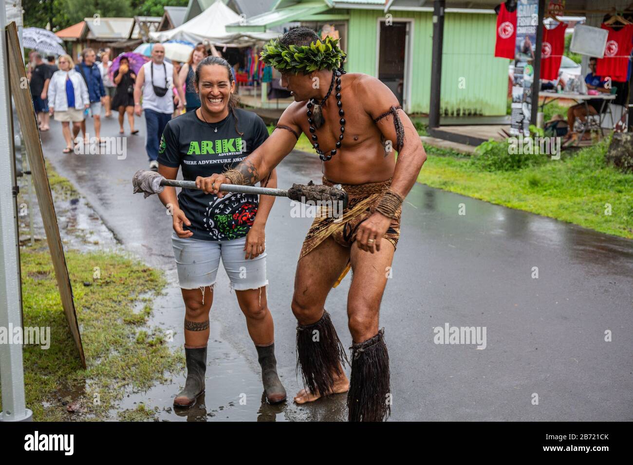 Native Rarotonga Rarotonga in the cook Islands in the Pacific Stock Photo - Alamy