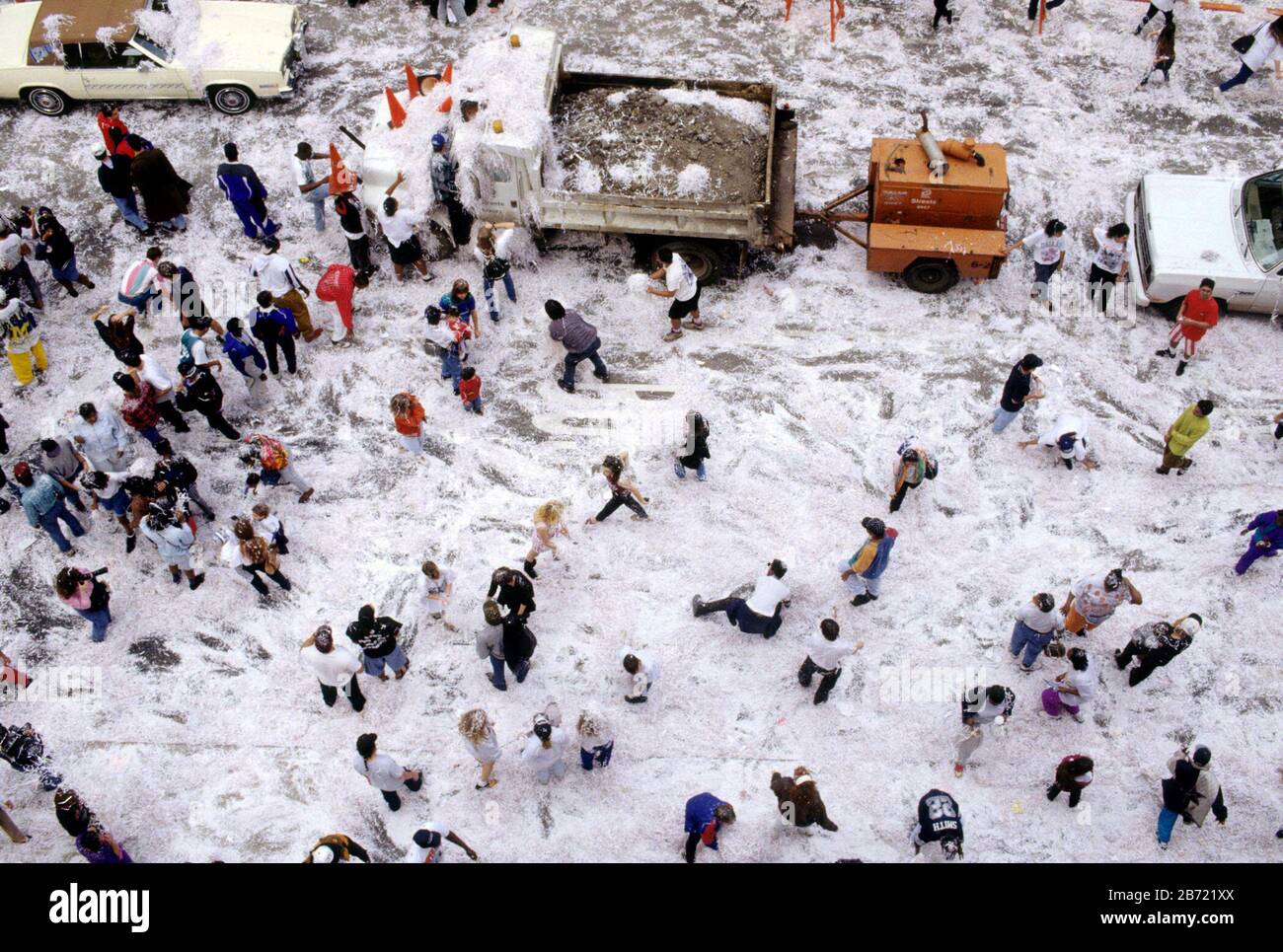 Dallas, Texas Ticker tape parade after the Dallas Cowboys won the