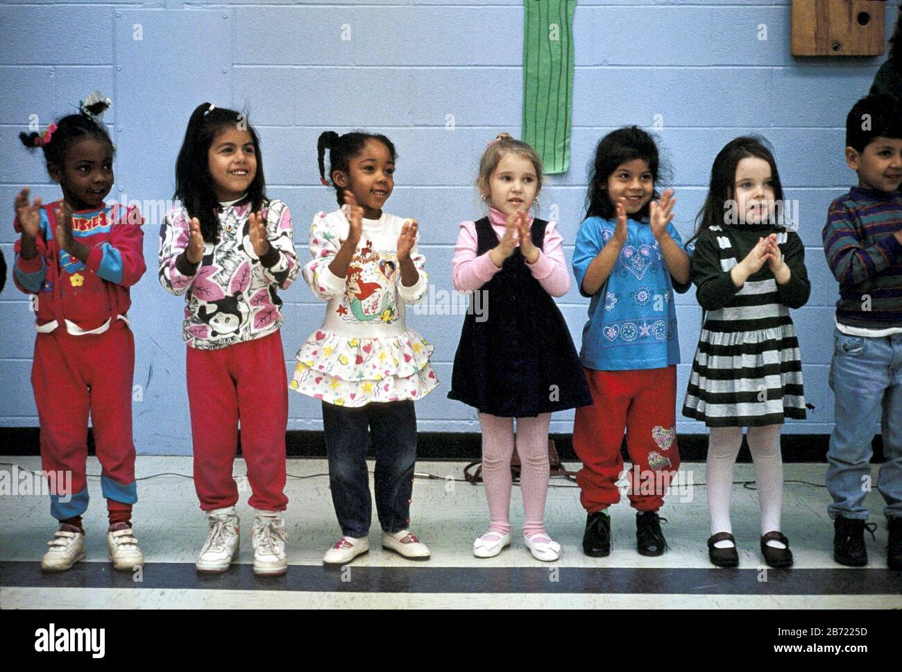 Austin, Texas USA: Kindergarten students participating in country