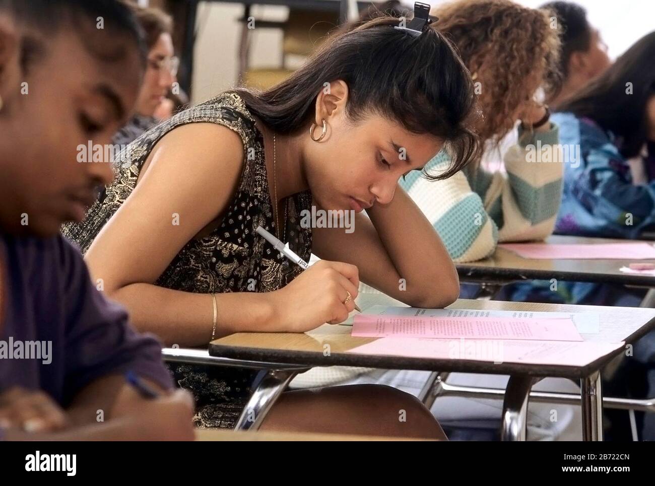 Austin, Texas High school students taking practice TAAS (Texas