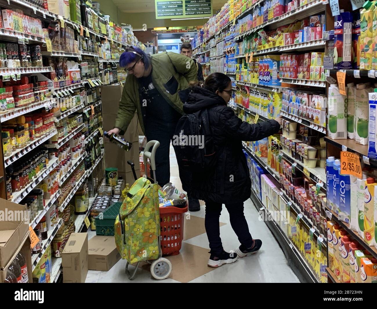 Brooklyn New York Usa 12th Mar 2020 New Supermarkets