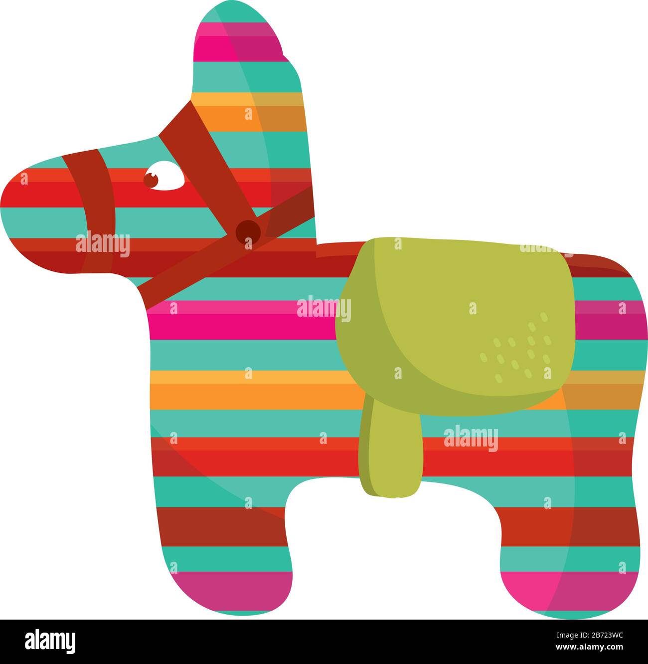 cinco de mayo donkey pinata decoration vector illustration Stock Vector  Image & Art - Alamy