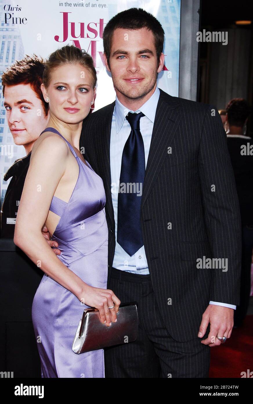 Chris Pine and Girlfriend at the Los Angeles Premiere of "Just My Luck"  held at the Mann National Theatre in Westwood, CA. The event took place on  Tuesday, May 9, 2006. Photo