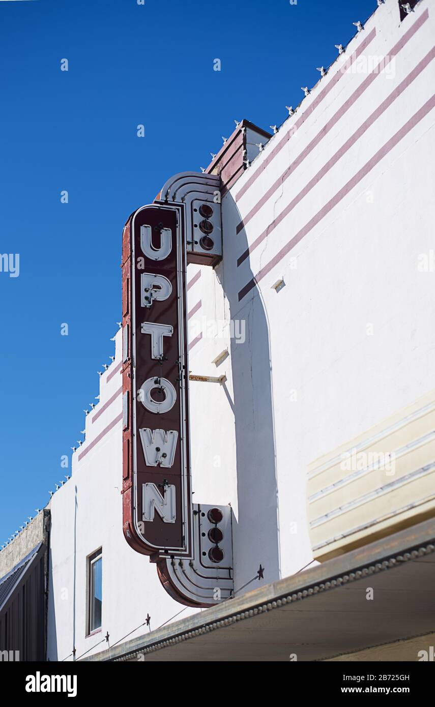 Mainstreet in Marble Falls, TX Uptown Theatre Stock Photo Alamy