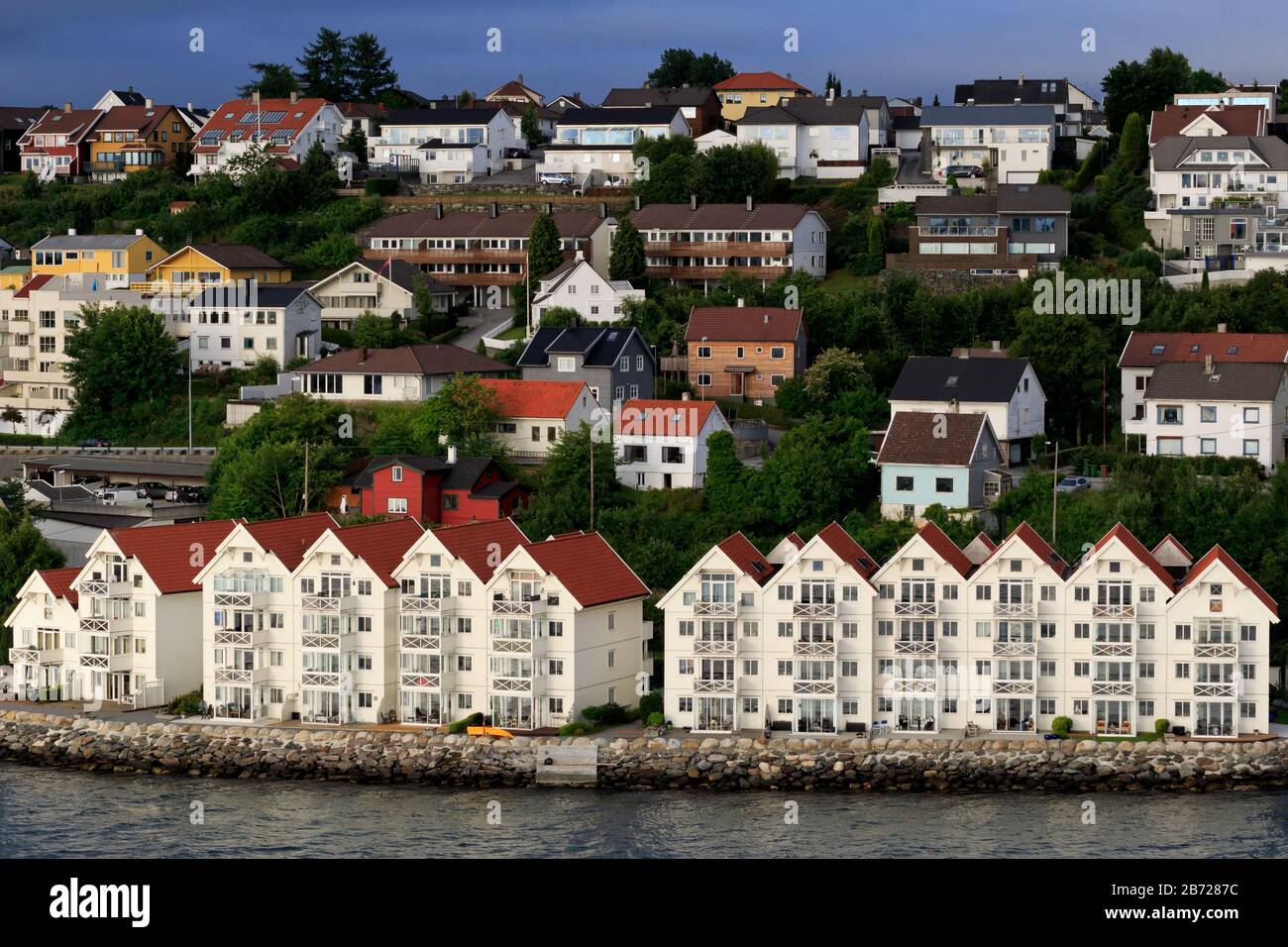 View of Waterfront apartments, Stavanger,Ragoland County, Norway Stock Photo ...