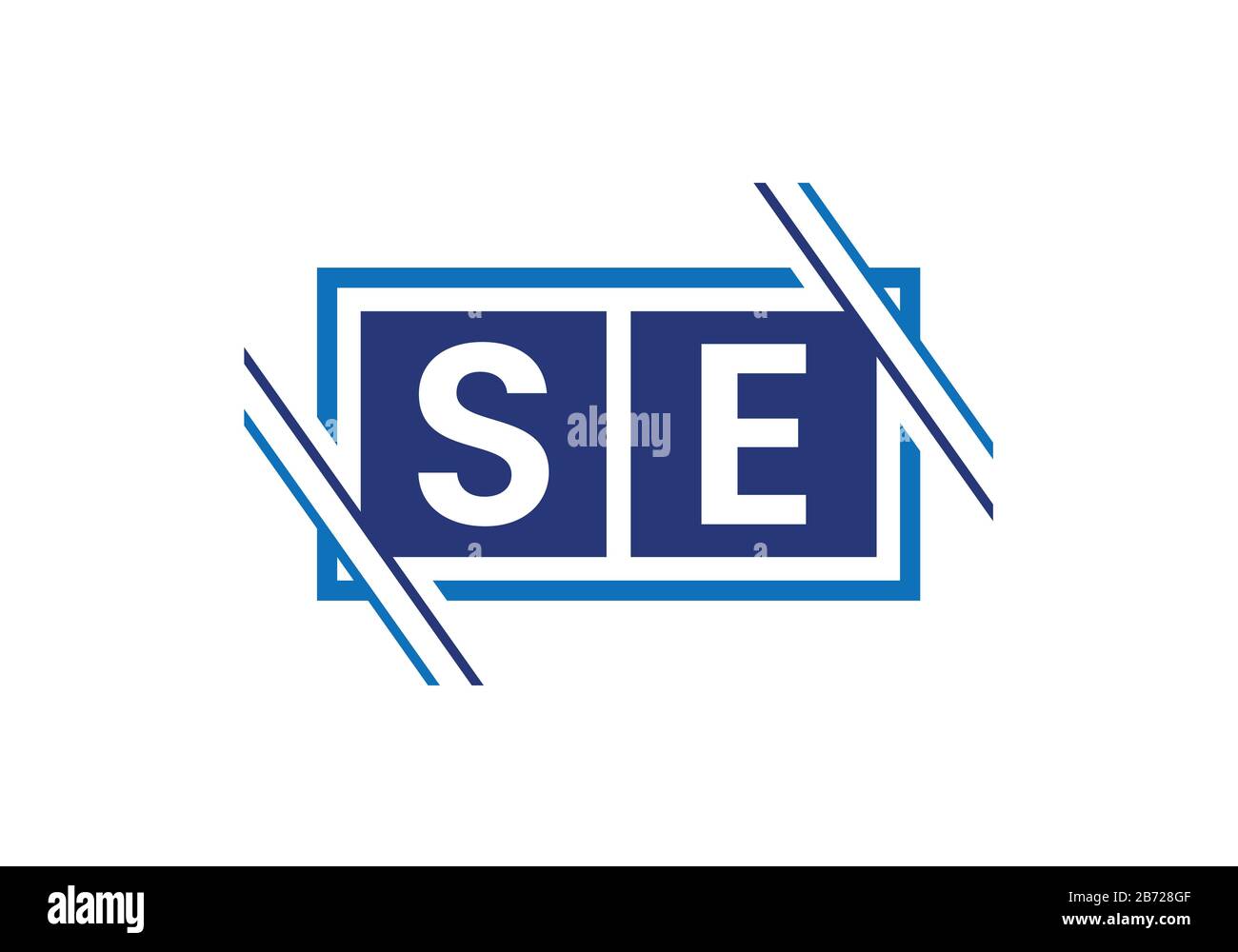 S E, SE Initial Letter Logo design vector template, Graphic Alphabet Symbol for Corporate Business Identity Stock Vector