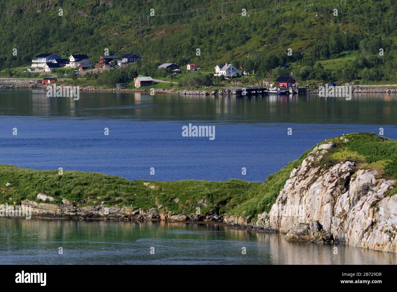 Hakjerringholmen (Herring Island), Tromso, Tromsoya Island, Troms County, Norway Stock Photo