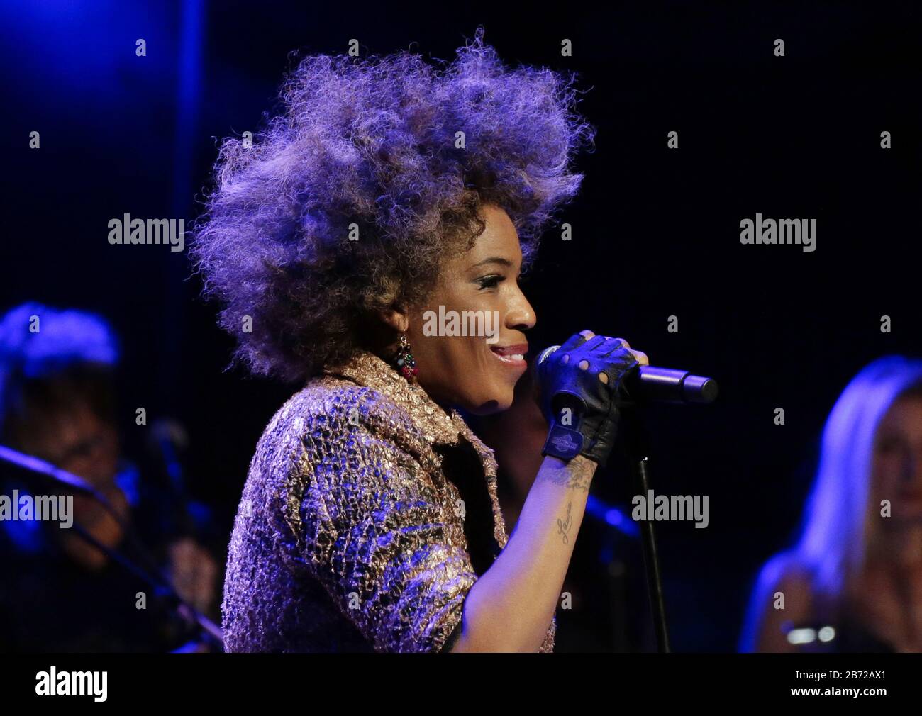 New York, United States. 12th Mar, 2020. Macy Gray performs at the Fourth Annual LOVE ROCKS NYC Benefit Concert For God's Love We Deliver at the Beacon Theatre on Thursday, March 12, 2020 in New York City. Photo by John Angelillo/UPI Credit: UPI/Alamy Live News Stock Photo