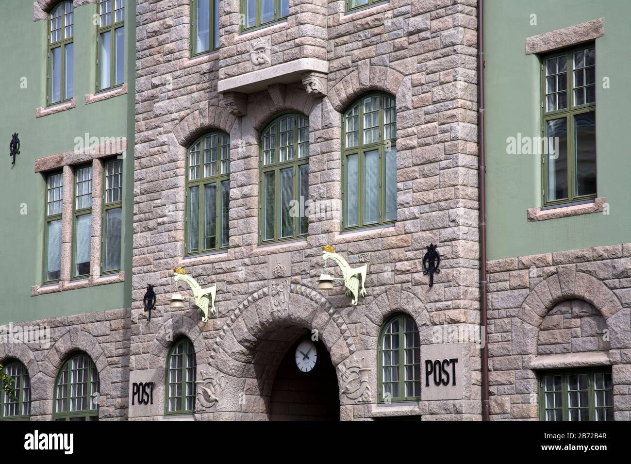 Post Office on Dronningens Gate, Trondheim City, Nord-Trondelag Region,  Norway, Scandinavia Stock Photo - Alamy