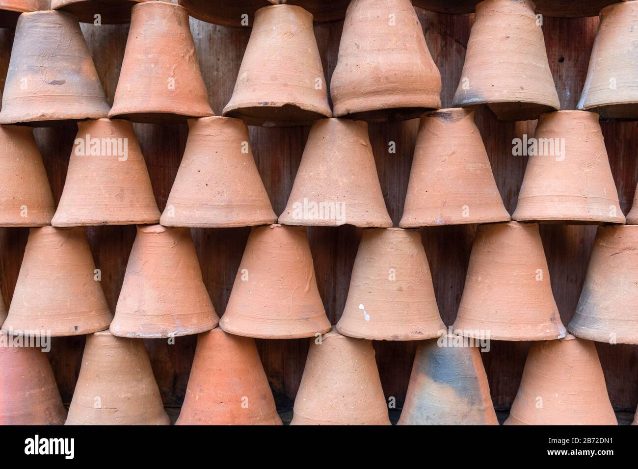 Clay chai cups Udaipur Rajasthan India Stock Photo