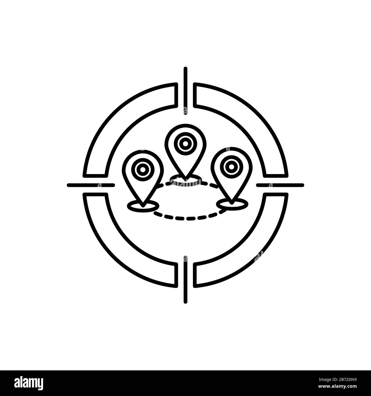 Location Targeting icon Stock Vector Image & Art - Alamy
