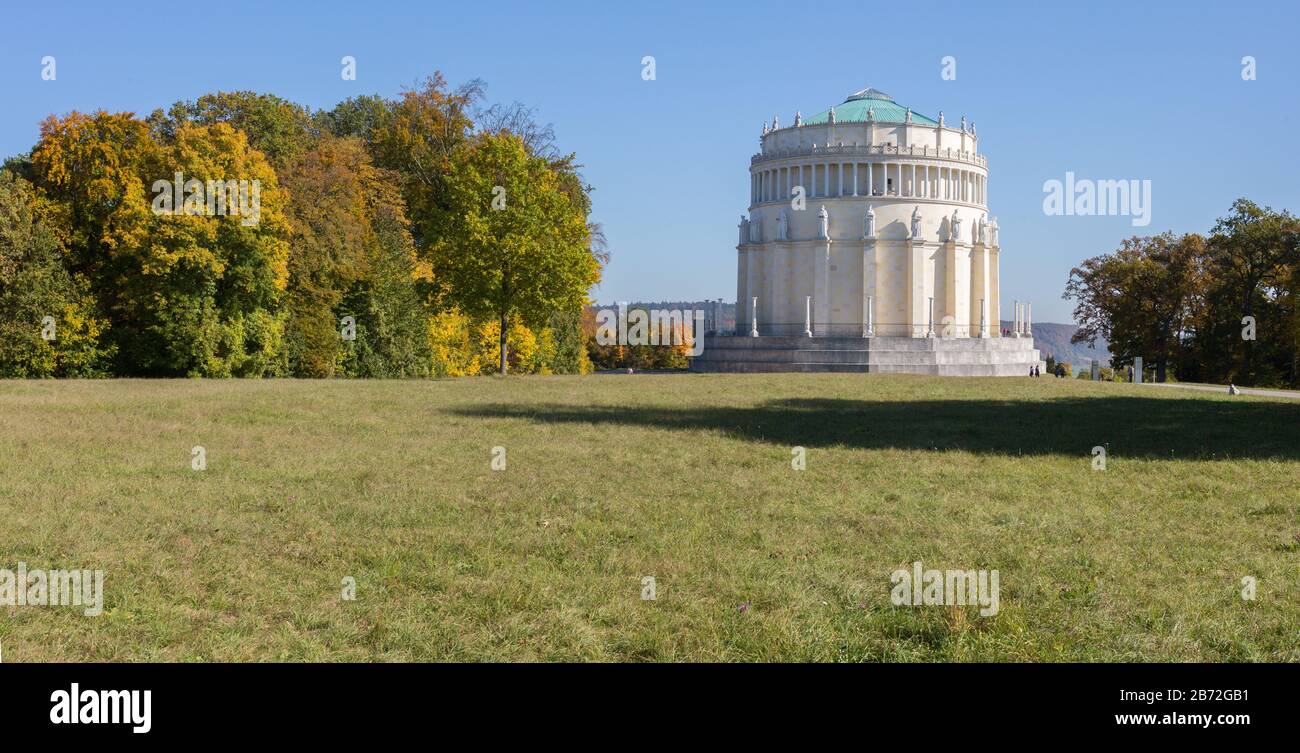 Panorama view on Befreiungshalle Kelheim (liberation hall). Built in