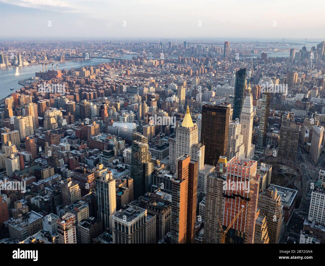 View from the empire state building stock photo alamy